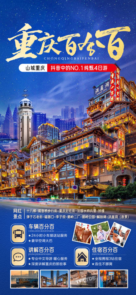 源文件下载【重庆旅游海报 】编号：11970019375237707