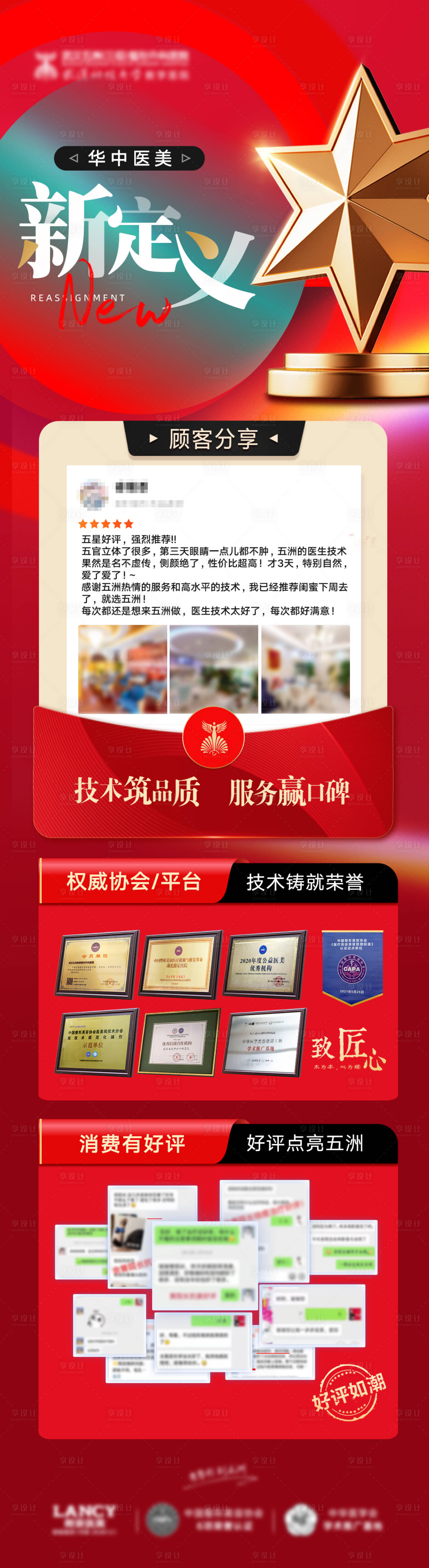 源文件下载【医美品牌形象荣耀时刻宣传海报】编号：52060019365748434