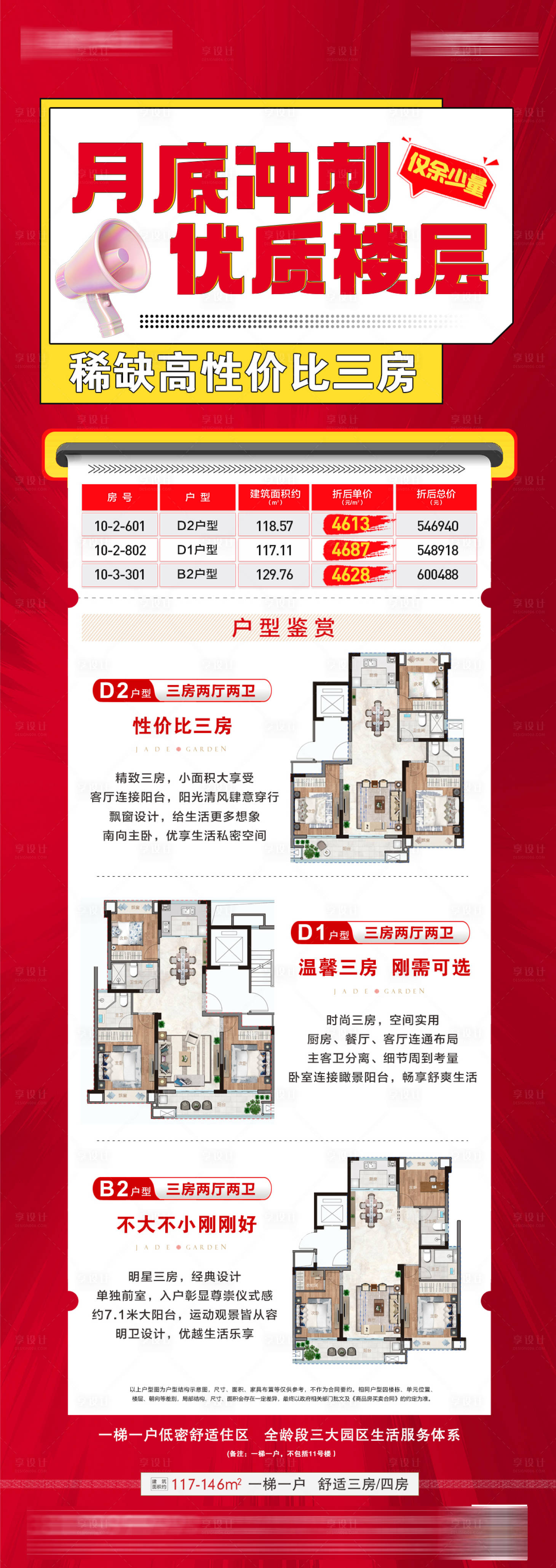 源文件下载【地产月末冲刺特价房源户型海报】编号：38050019492216379