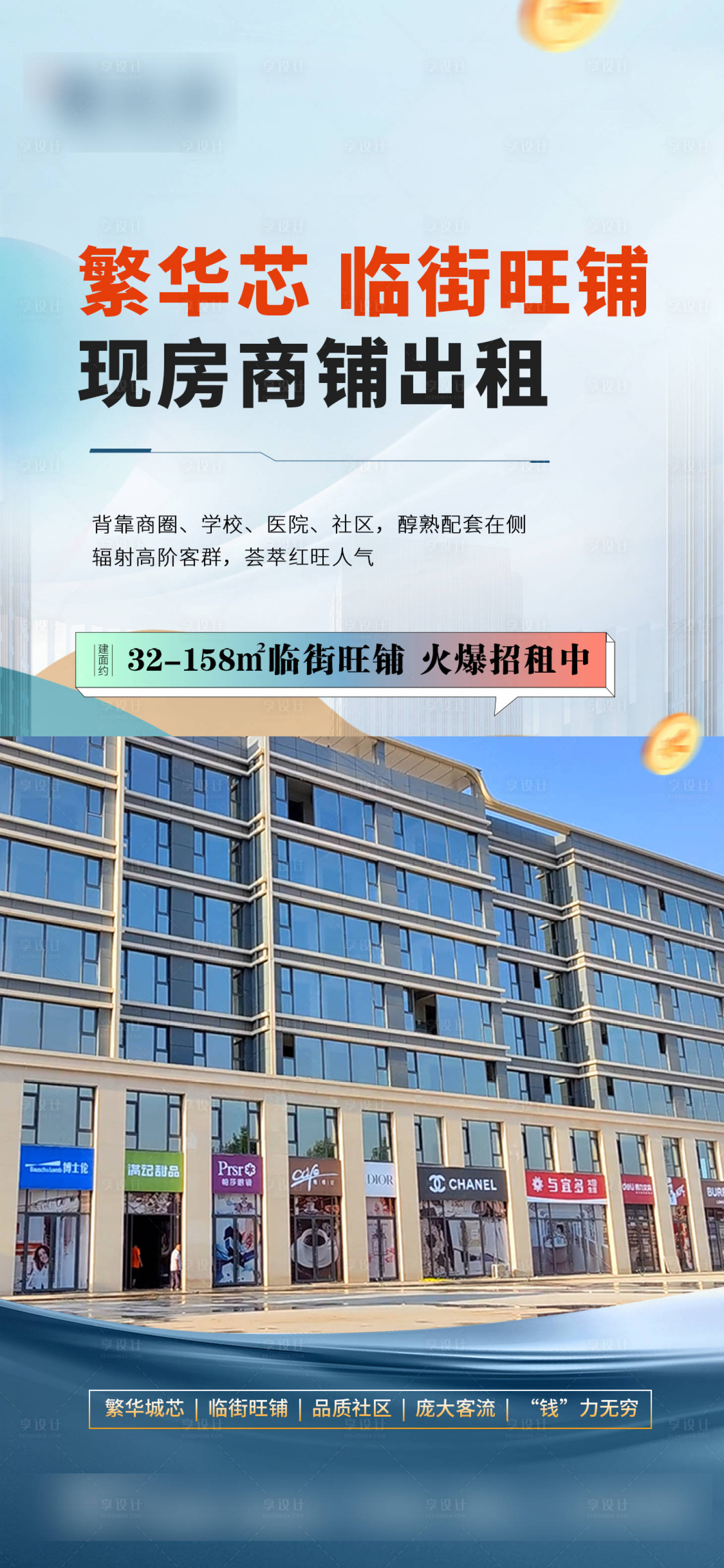 源文件下載【底商商鋪臨街旺鋪海報(bào)】編號：72040019370135151
