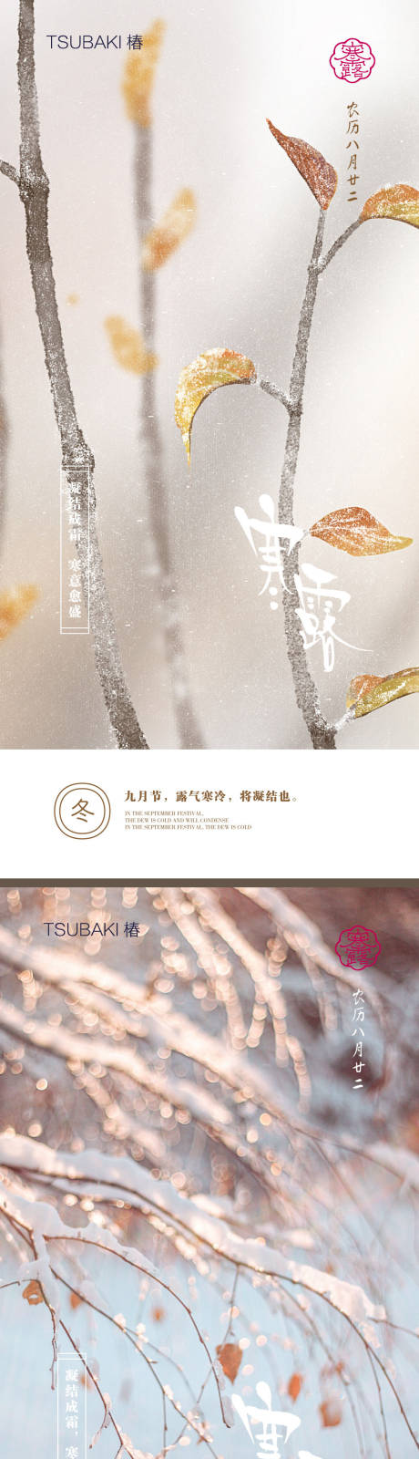 源文件下载【享设计】搜索编号：70190019447876583【寒露节气系列海报】