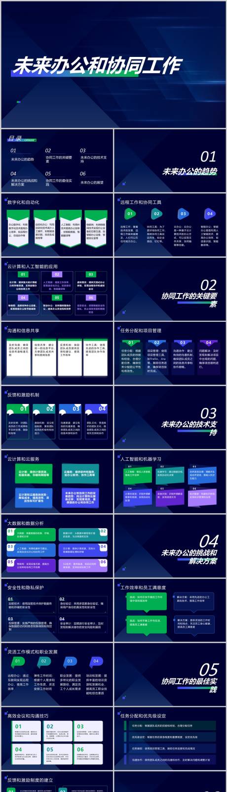 源文件下载【未来办公和协同工作PPT】编号：20230924122629658