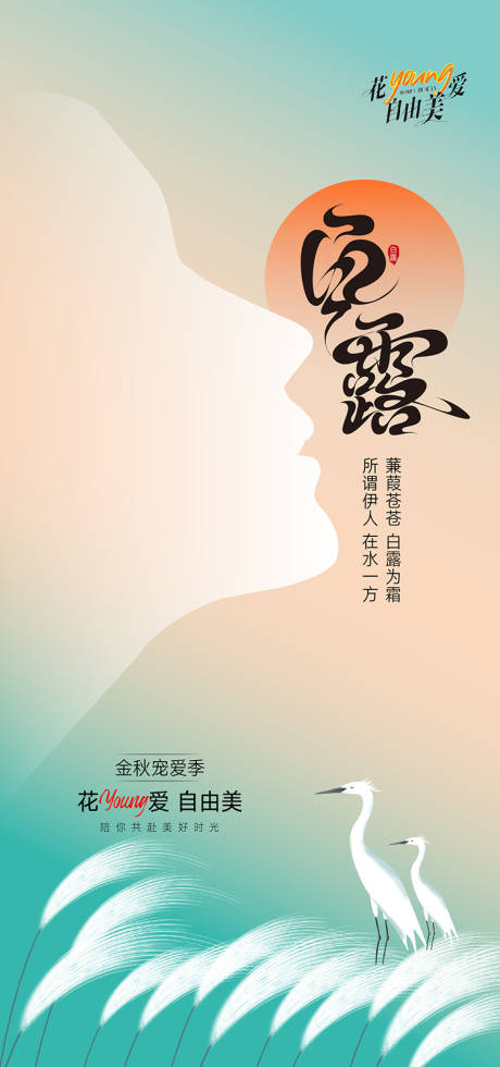 源文件下载【享设计】搜索编号：61700019194931532【医美白露节气海报 】