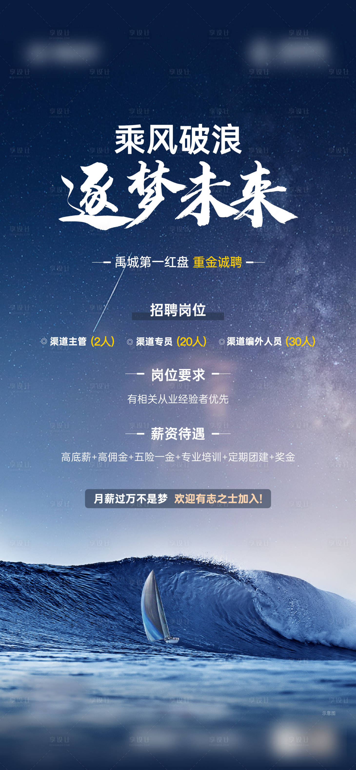 源文件下載【地產(chǎn)招聘海報(bào)】編號(hào)：54620019549955082