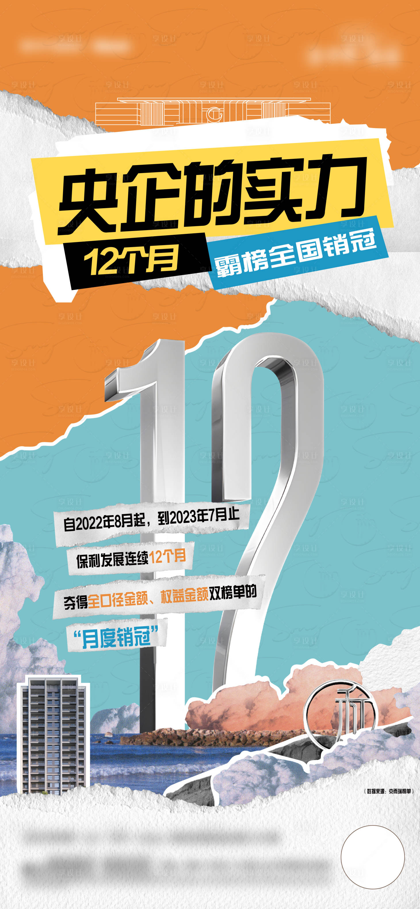 源文件下载【享设计】搜索编号：18150019479883143【地产拼贴风活动热销单图】