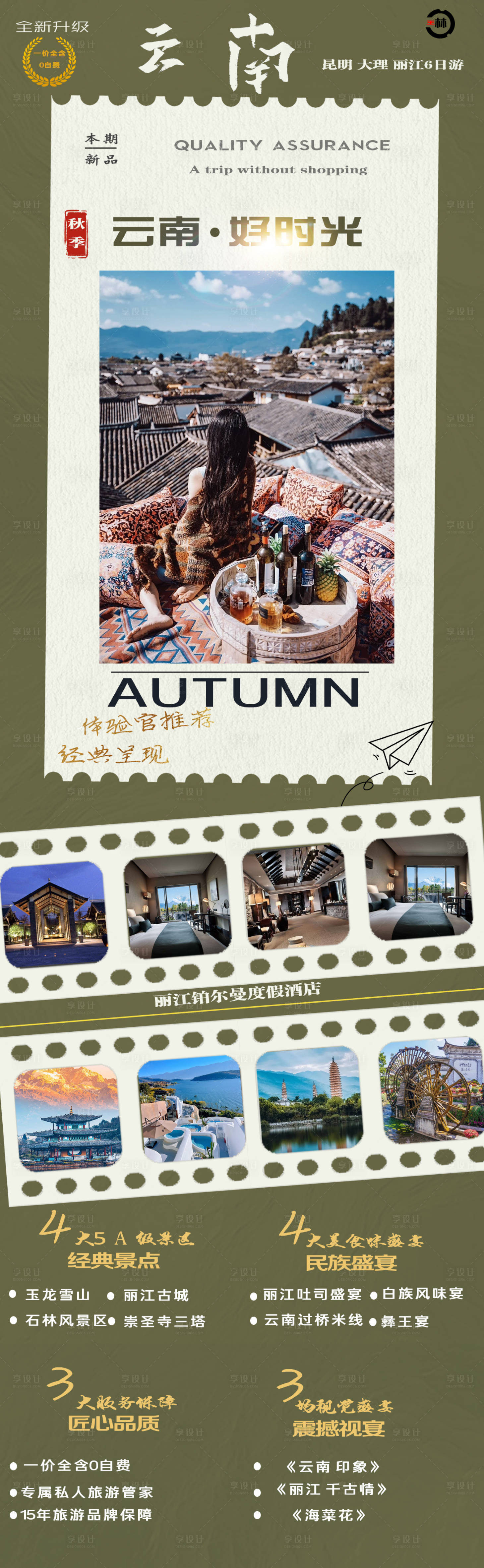 源文件下载【享设计】搜索编号：17550019380191624【云南旅游行程详情页】