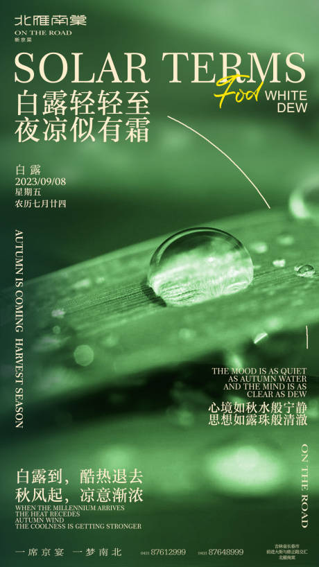 源文件下載【享設(shè)計】搜索編號：80370019108404243【白露節(jié)氣海報】