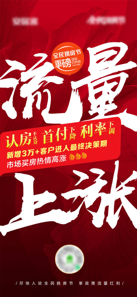 源文件下载【享设计】搜索编号：37510019428851982【流量上涨海报】