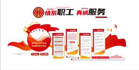 源文件下载【职工党建文化墙背景板】编号：93420019191951777