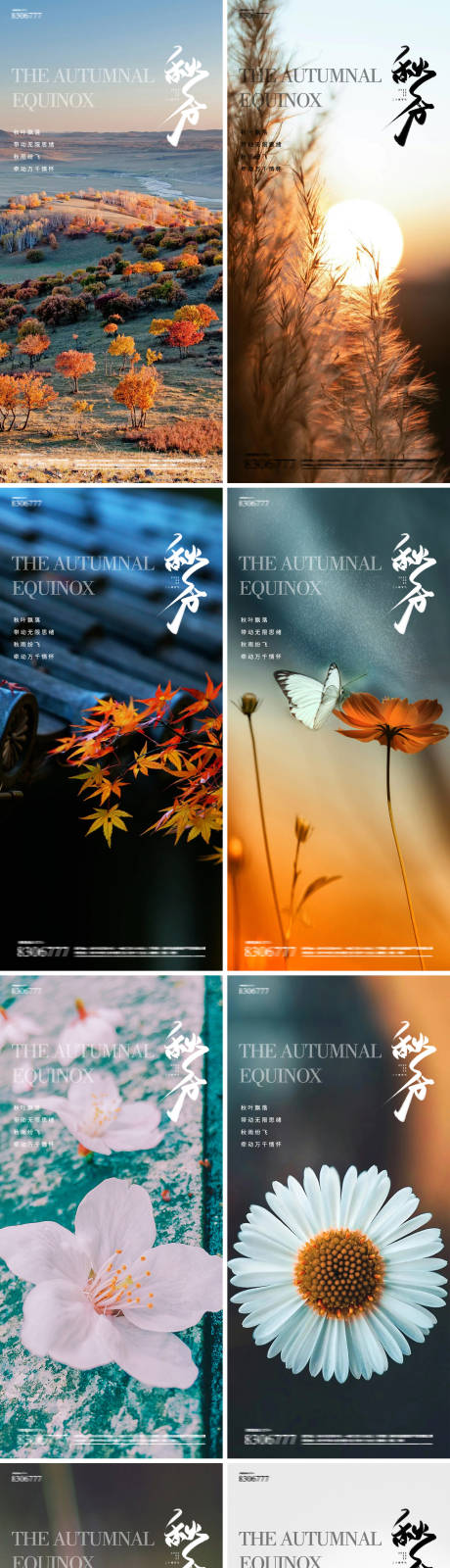 源文件下载【秋分24节气风景系列海报】编号：21540019195622869