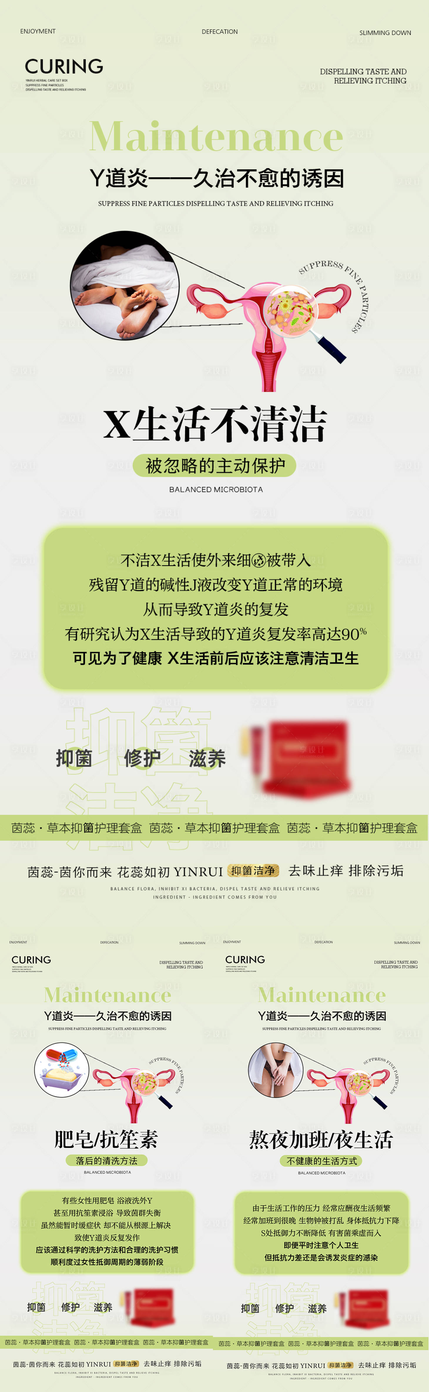 源文件下載【享設計】搜索編號：47790019579992170【陰道炎久治不愈的誘因】