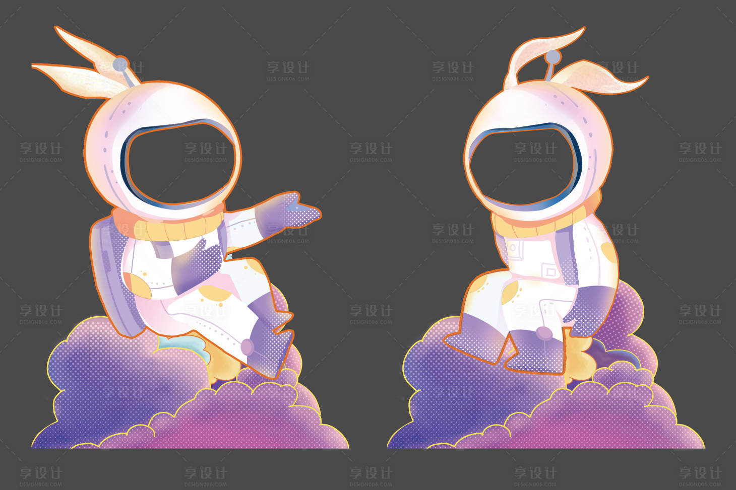 源文件下载【科技兔子人型立牌】编号：51520019098804185