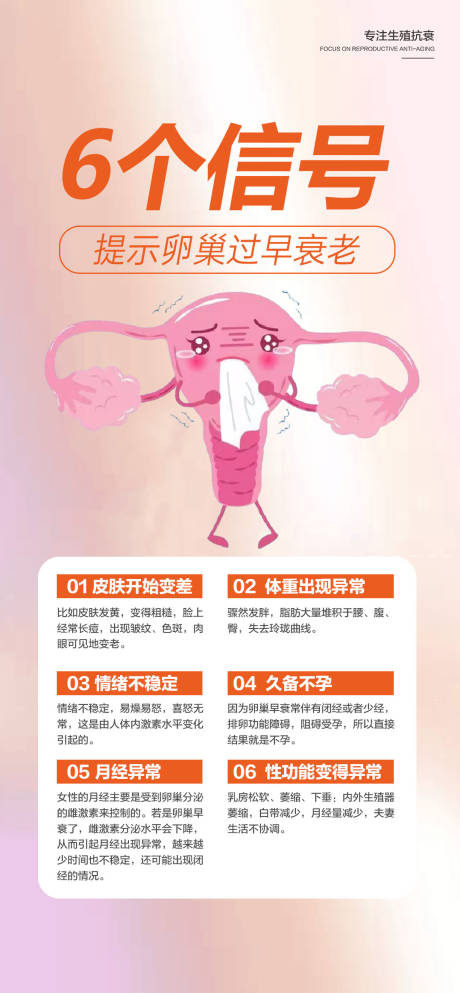 源文件下载【享设计】搜索编号：44680019418425938【卵巢衰老的信号】