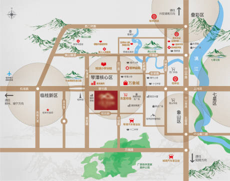 源文件下载【地产区位图】编号：34200019466623863
