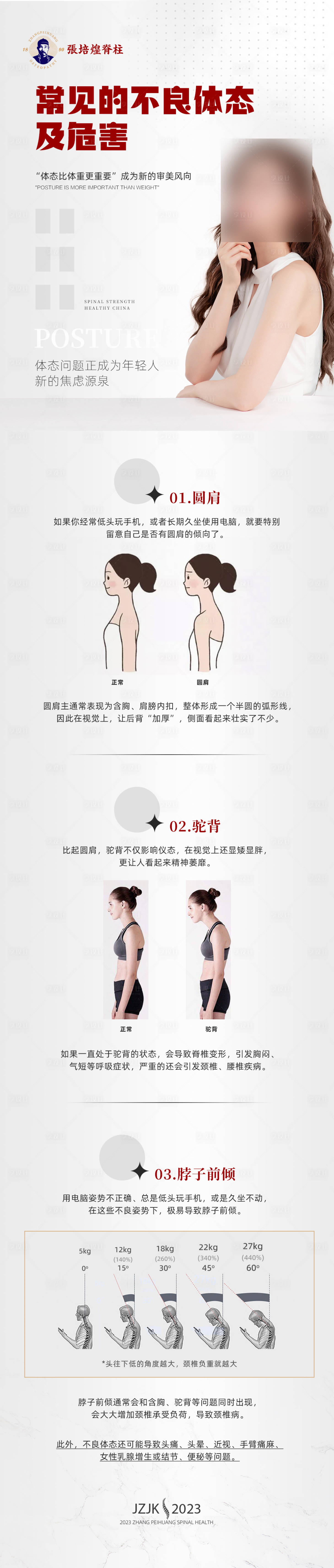 源文件下載【享設計】搜索編號：16170019478247067【體態科普海報】