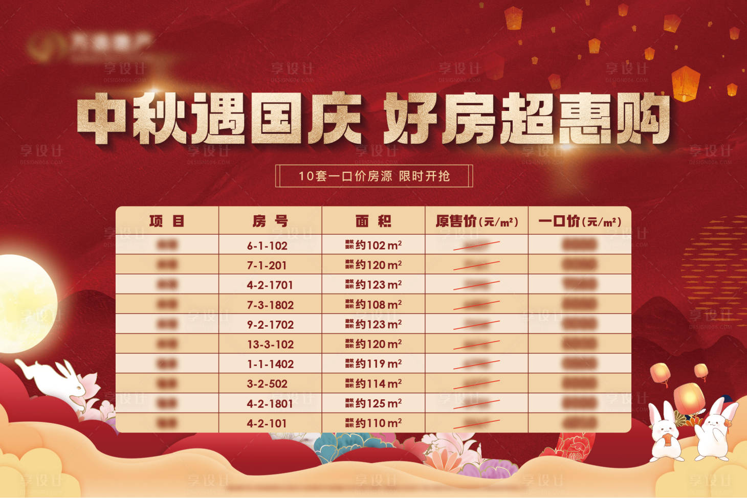 源文件下载【享设计】搜索编号：75220019460696913【地产特惠房背景板】