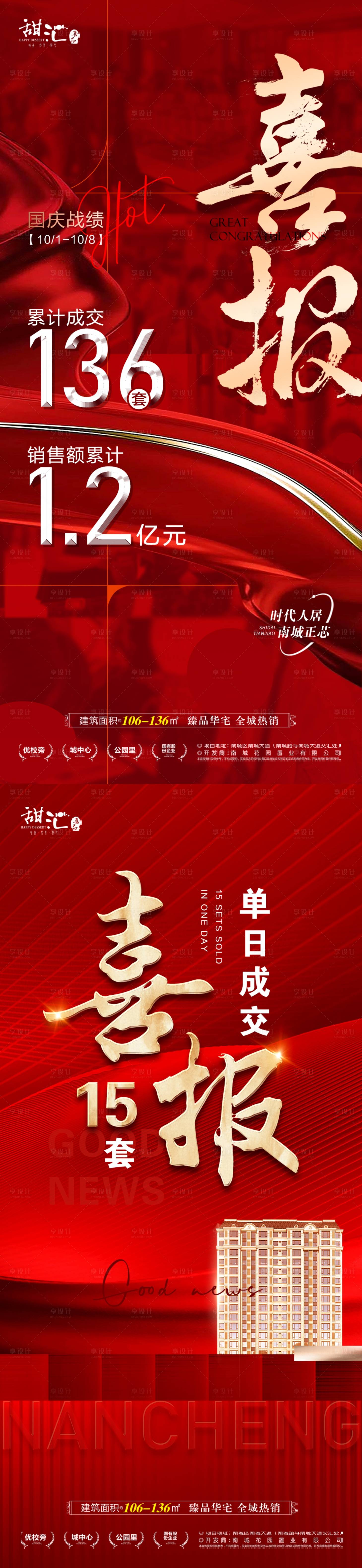 源文件下载【地产喜报海报】编号：73850019148245818