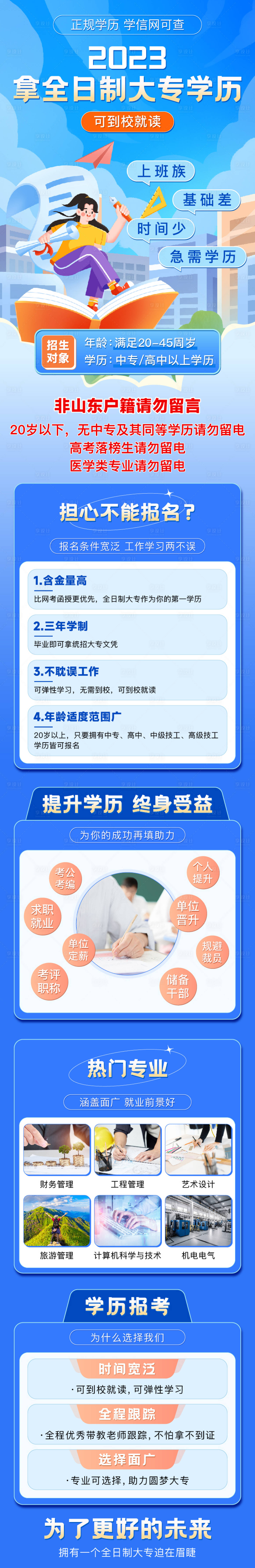 源文件下载【教育学历长图专题设计】编号：93100019513324944