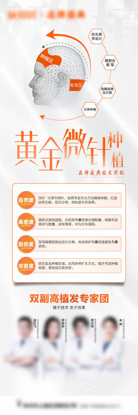 源文件下载【享设计】搜索编号：94210019198679080【医美植发长图海报】