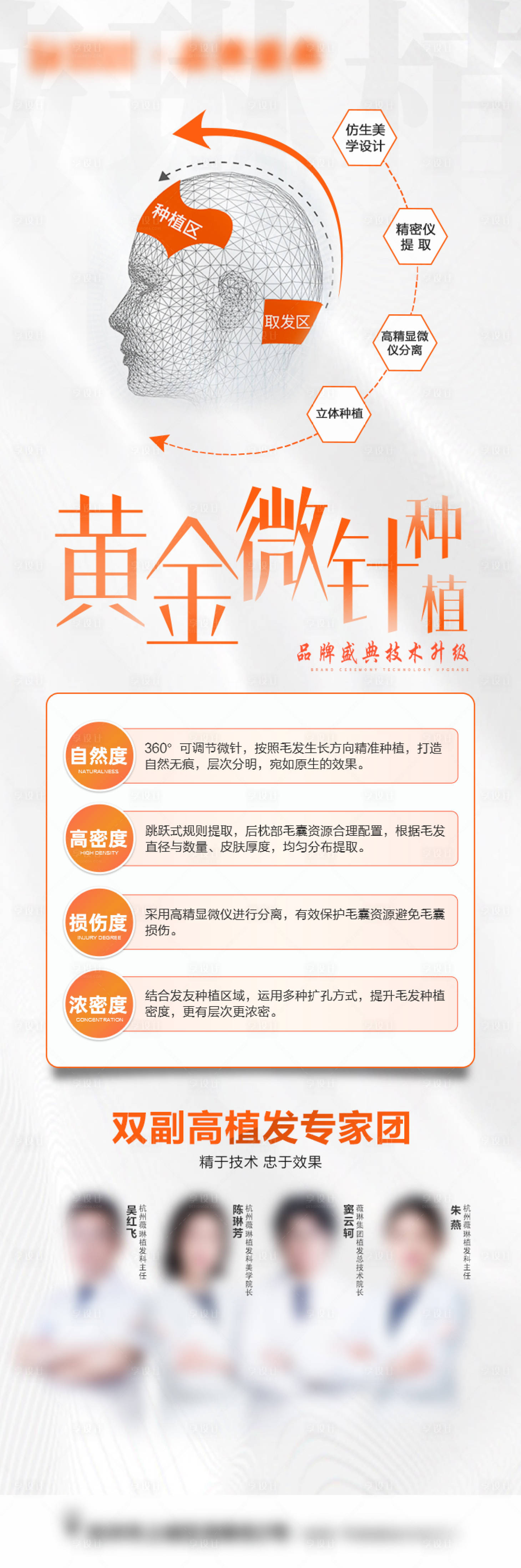 源文件下载【享设计】搜索编号：94210019198679080【医美植发长图海报】