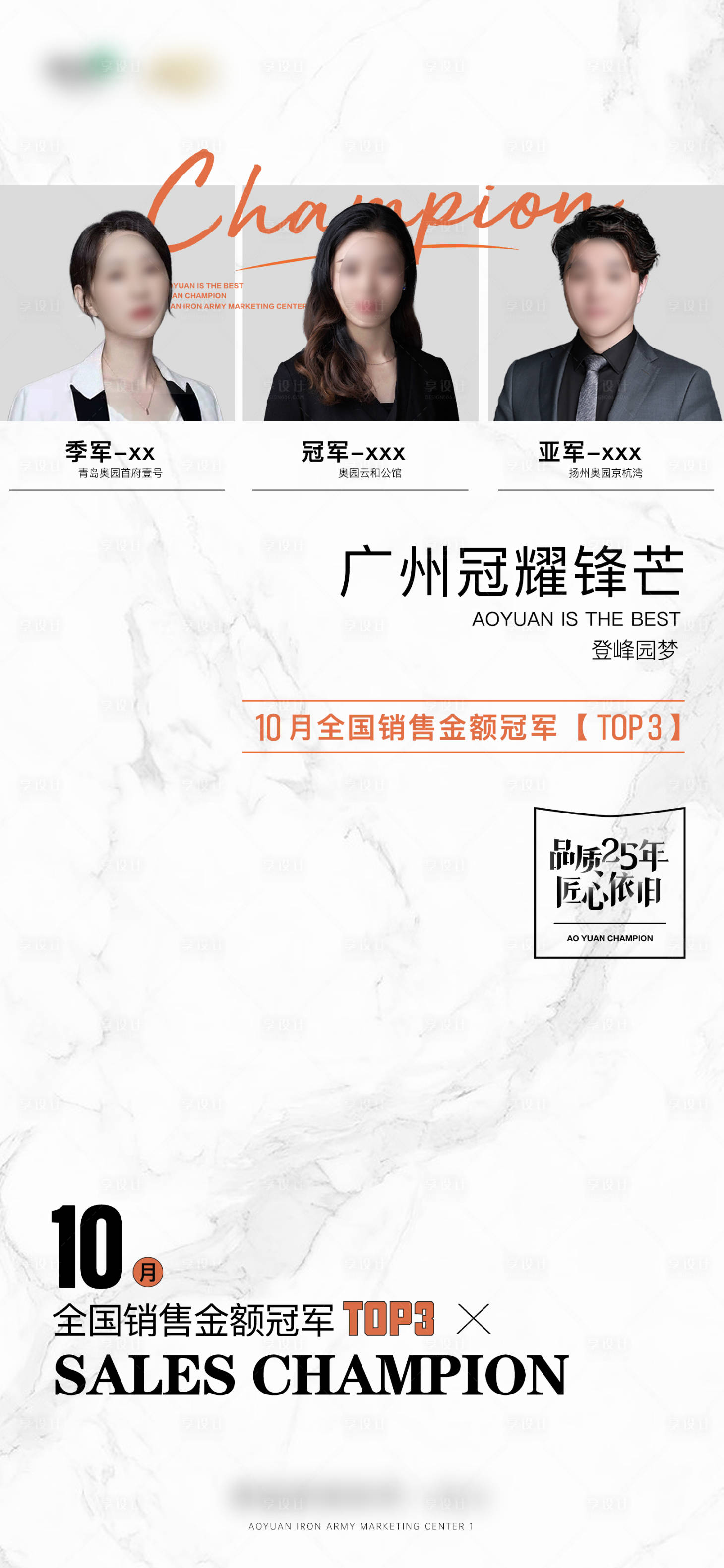 源文件下载【房地产销售团队排名月度刷屏单图 】编号：62590019516265700