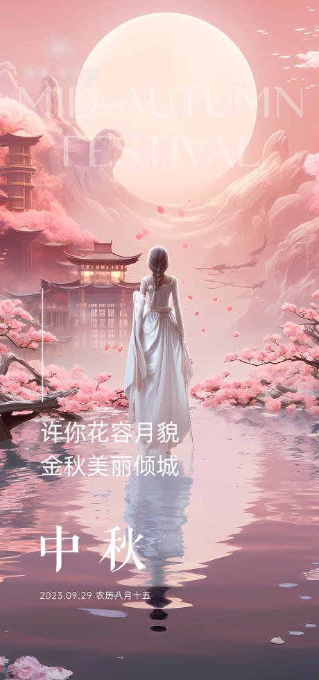 源文件下载【中秋海报】编号：61240019542447269