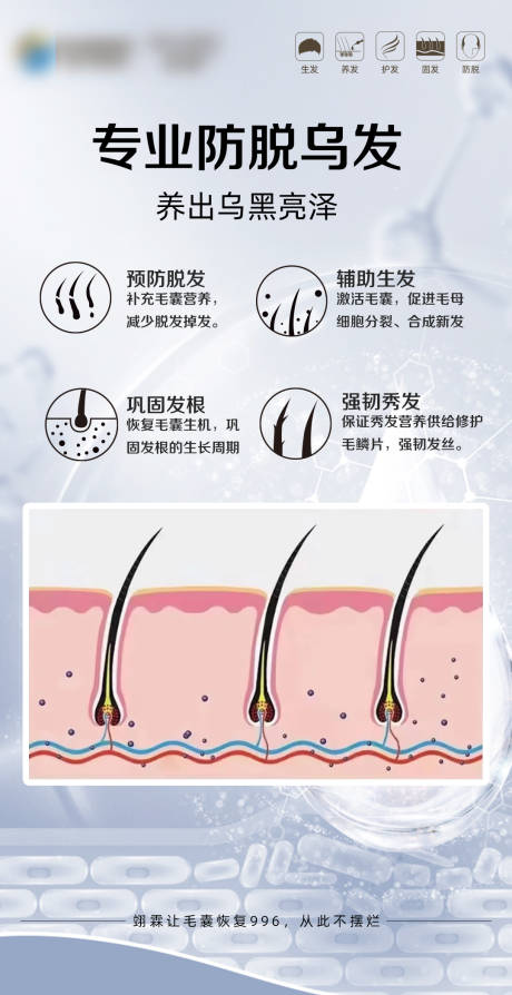 源文件下载【毛发翊霖产品外泌体海报】编号：20230922140229962