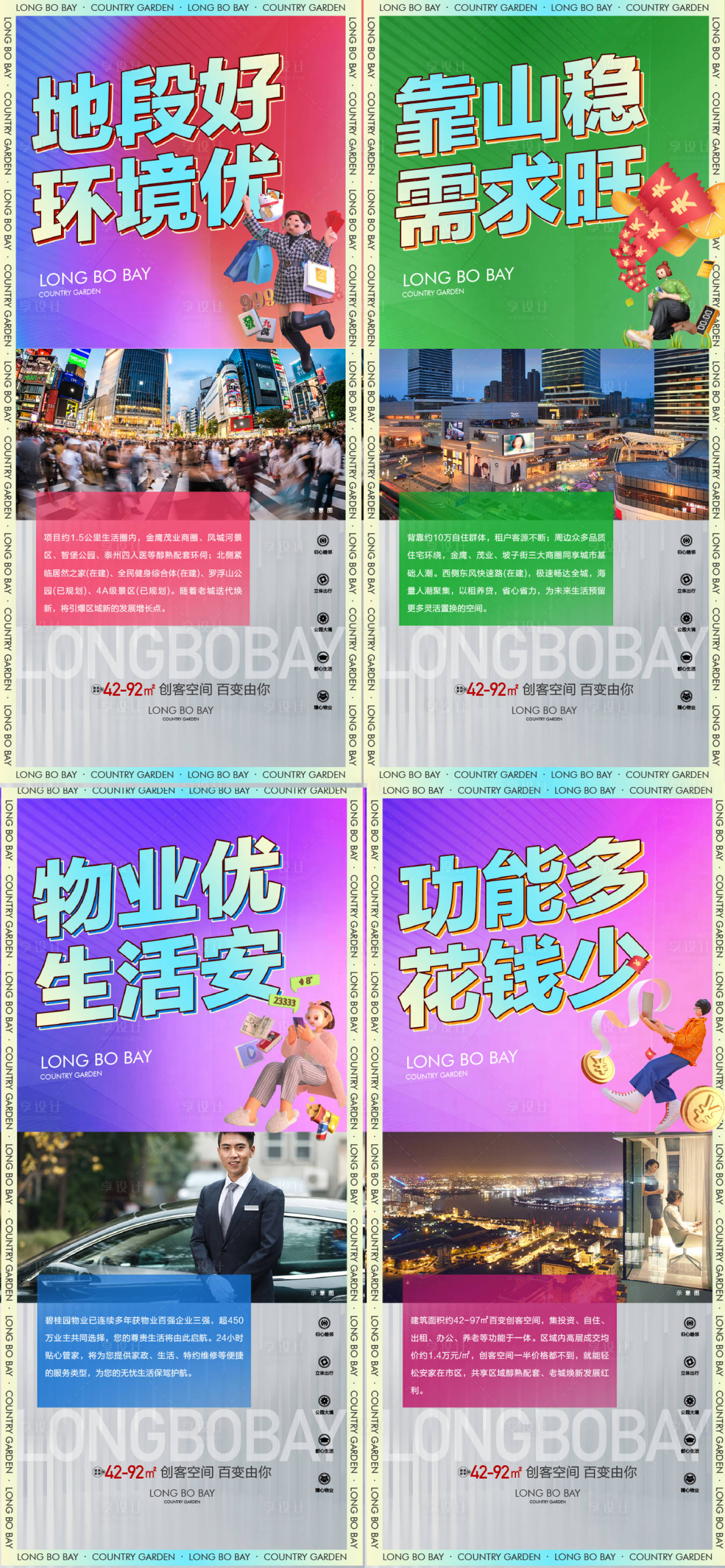 源文件下载【享设计】搜索编号：85160019584334704【商业区位价值点系列海报】