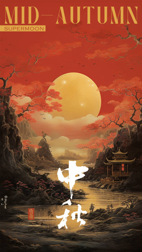 源文件下载【中秋节海报】编号：92000019367436920