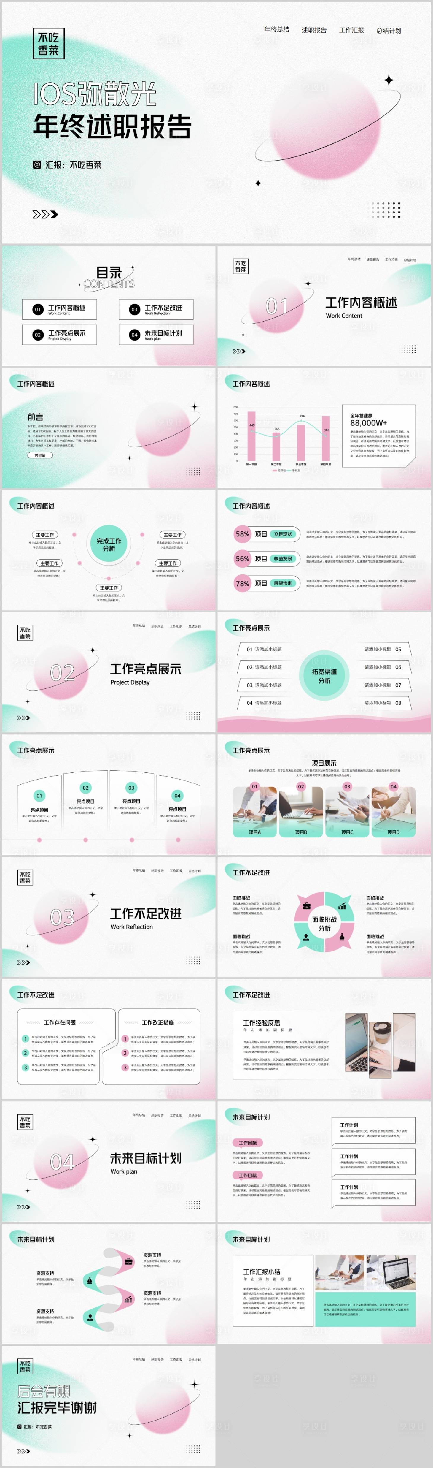 源文件下載【享設計】搜索編號：58570019456077576【年終述職報告總結匯報PPT】