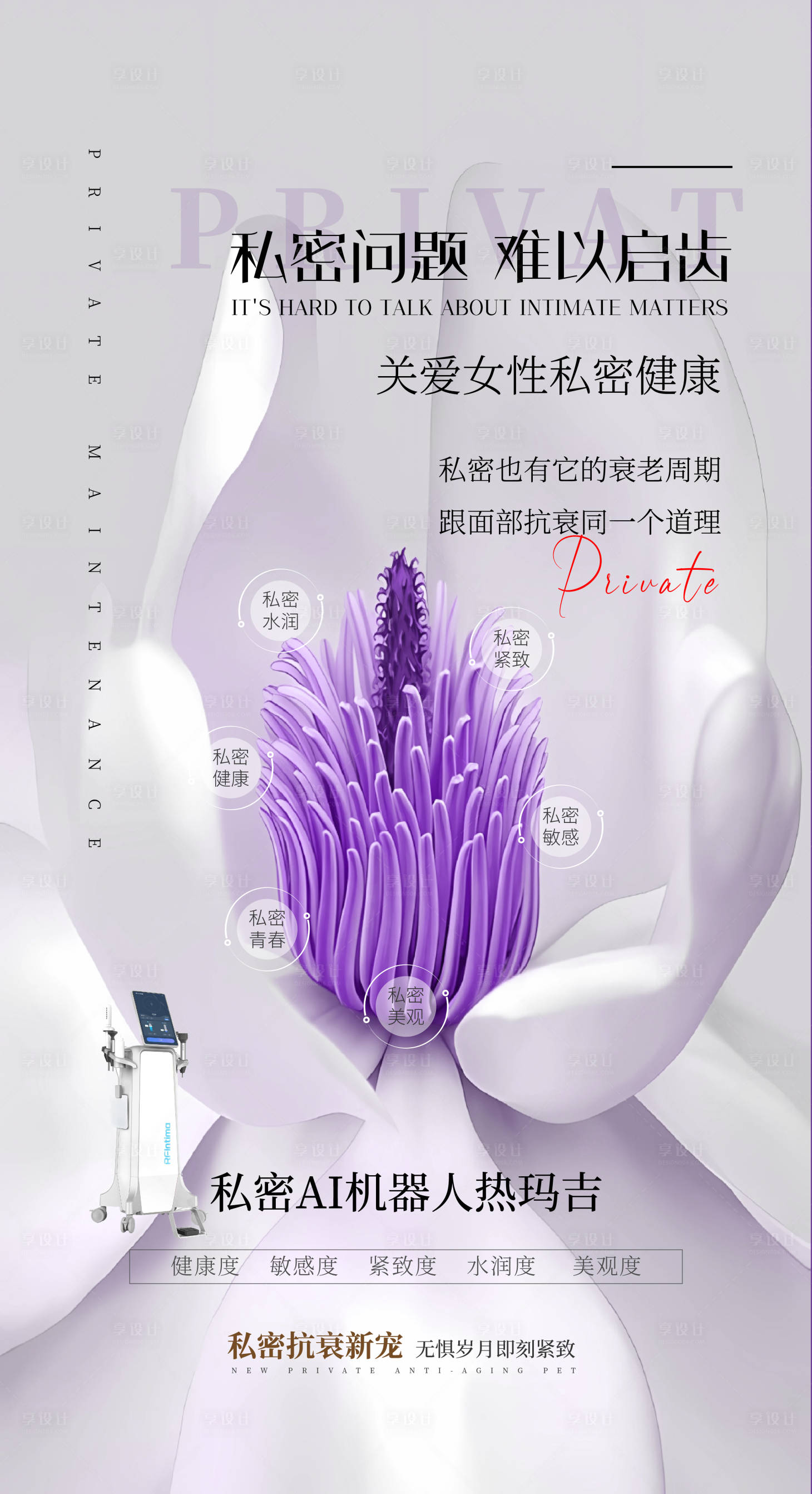 源文件下載【享設(shè)計】搜索編號：91650019311872062【私密儀器海報私密抗衰】