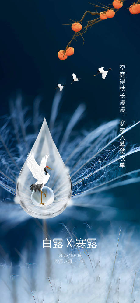 源文件下载【节气寒露海报】编号：89910019591719798