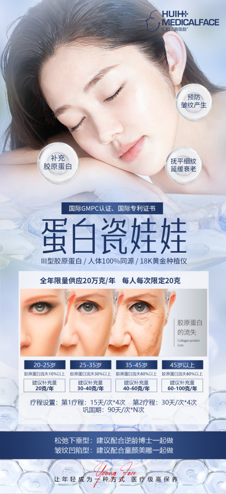 源文件下載【醫(yī)美蛋白娃娃膠原蛋白海報】編號：44920019158507893