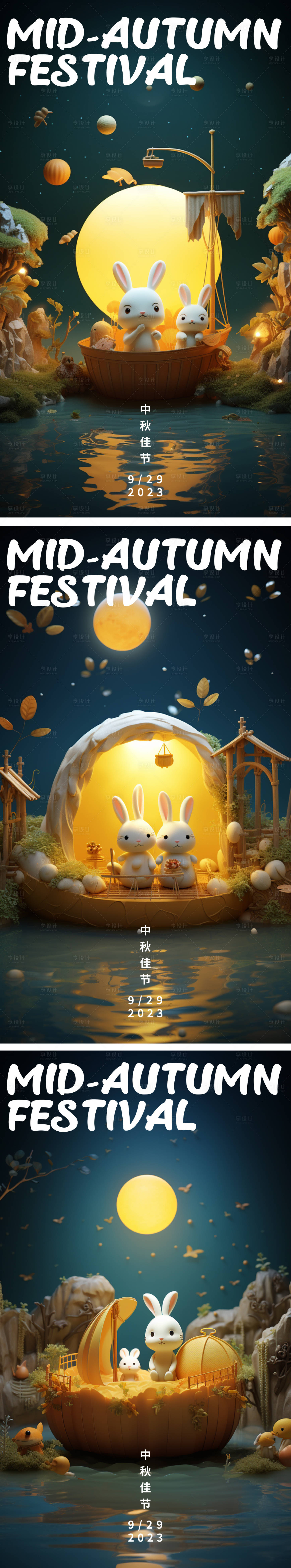 源文件下载【享设计】搜索编号：44550019367657432【中秋节海报】