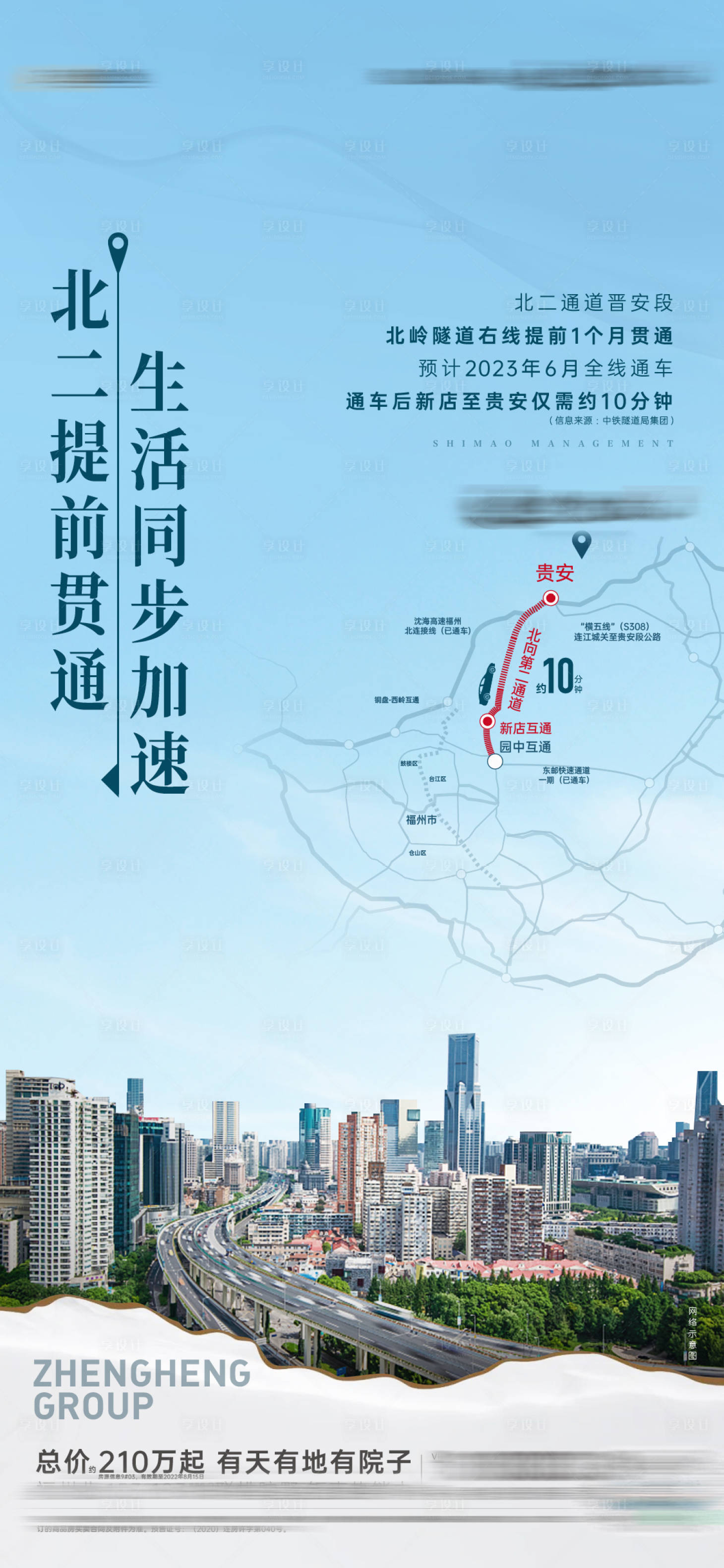 源文件下載【享設(shè)計(jì)】搜索編號(hào)：47070019099674223【地產(chǎn)通車政策海報(bào)】