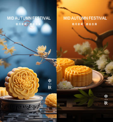 源文件下载【中秋节系列海报】编号：41100019540592423