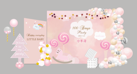 源文件下载【女孩生日布置 】编号：89120019235153987