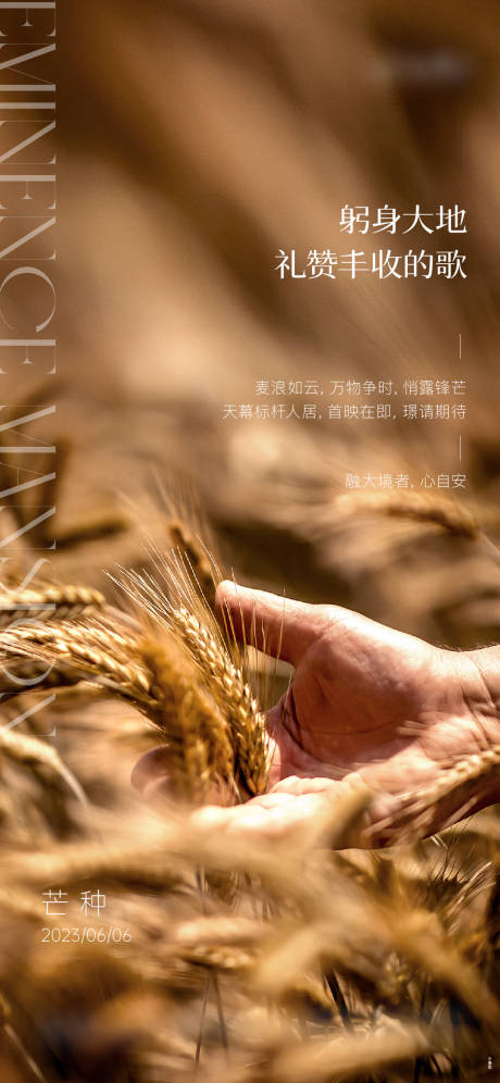 源文件下载【芒种节气海报】编号：65910019499302893