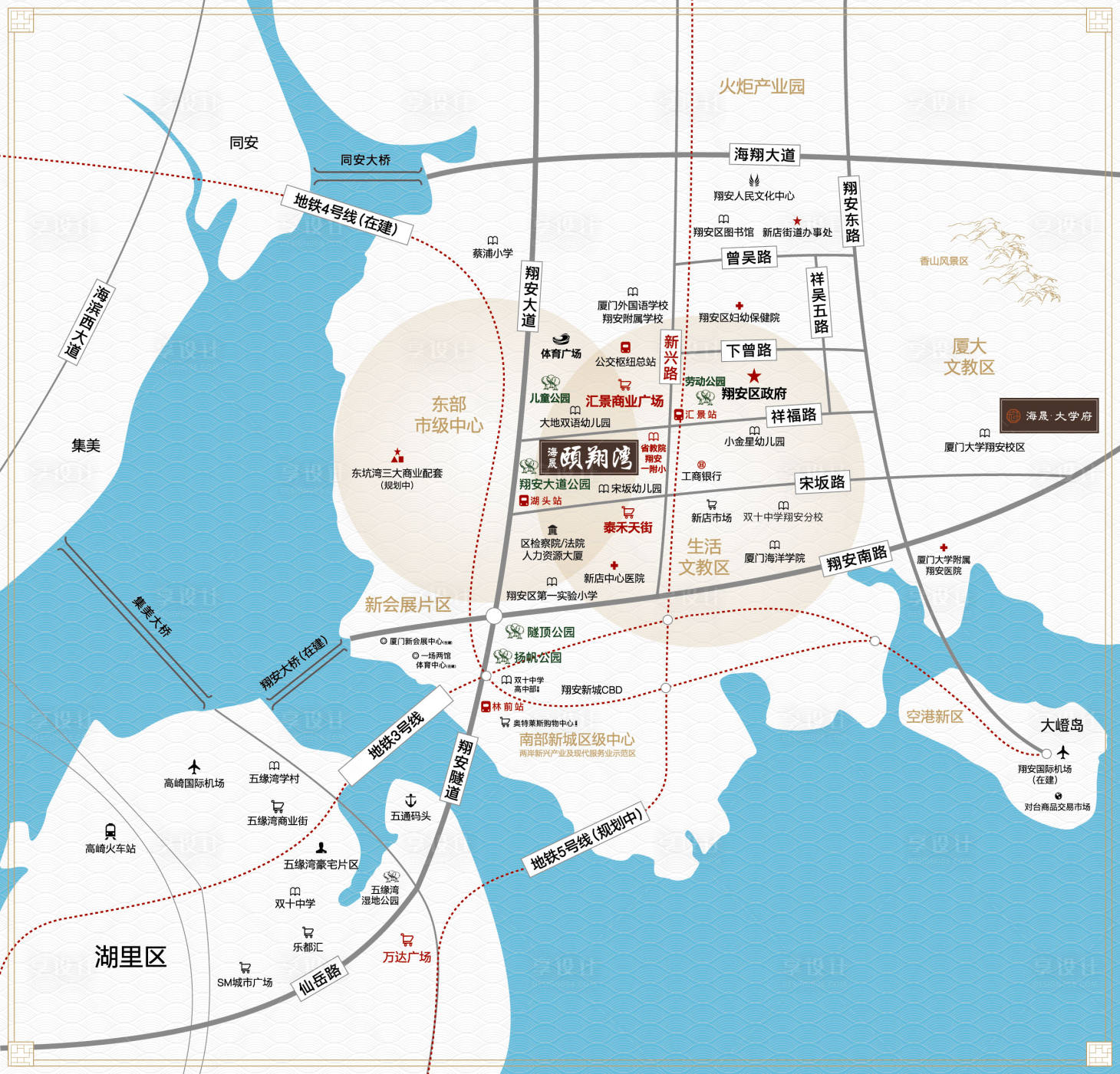 源文件下载【享设计】搜索编号：43080019779145819【厦门翔安区位图】