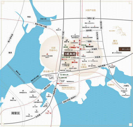 厦门翔安区位图