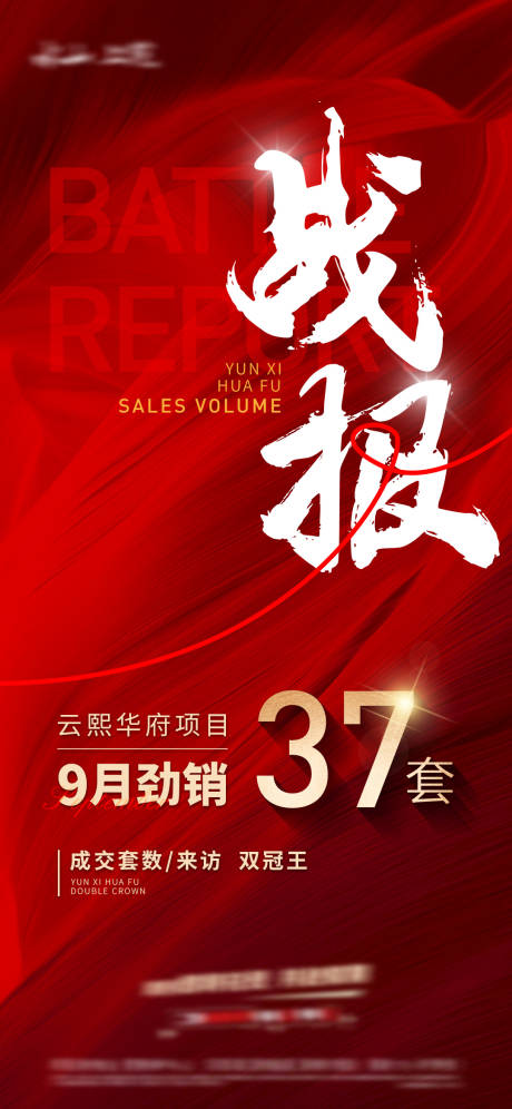 源文件下载【地产战报海报】编号：39070019772821737