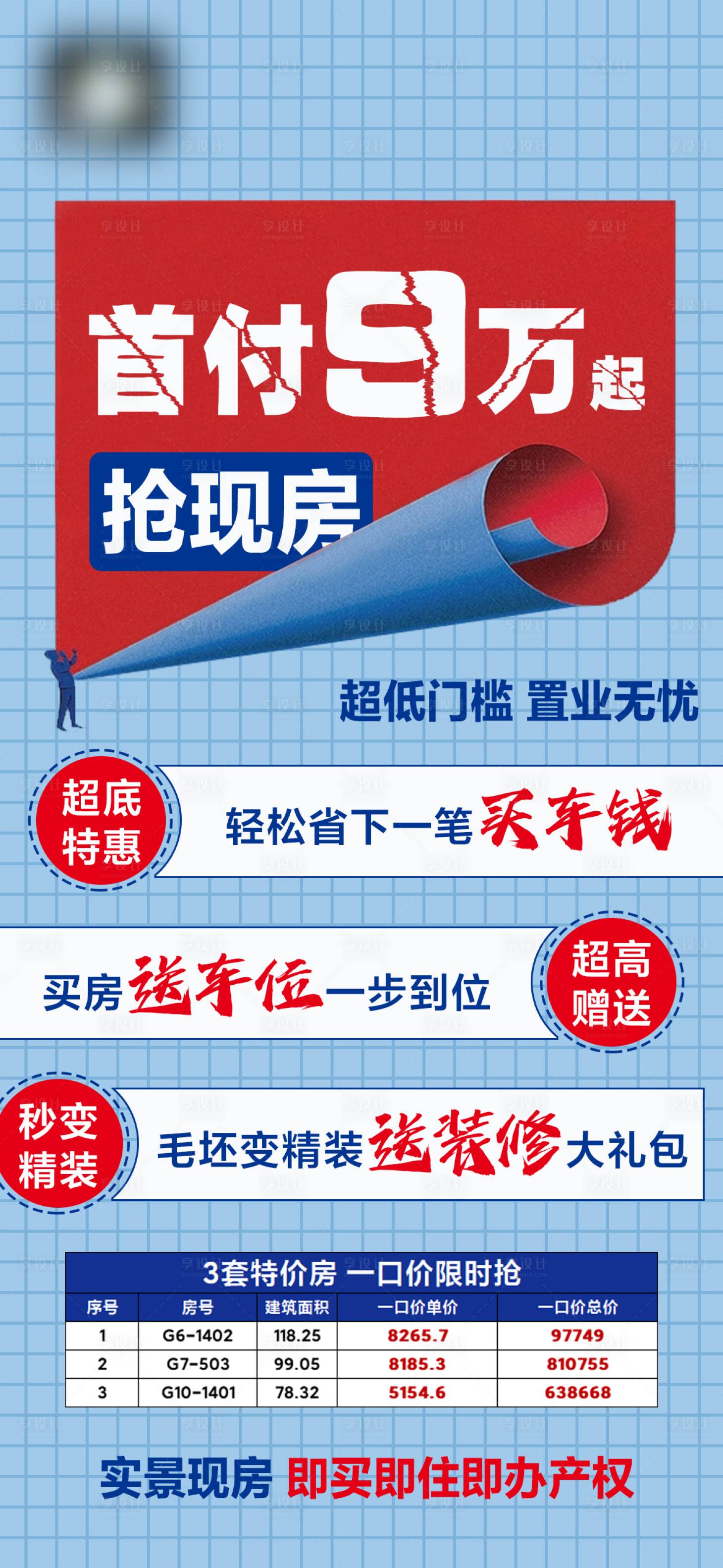 源文件下载【享设计】搜索编号：19020019600021185【低首付现房特价房】