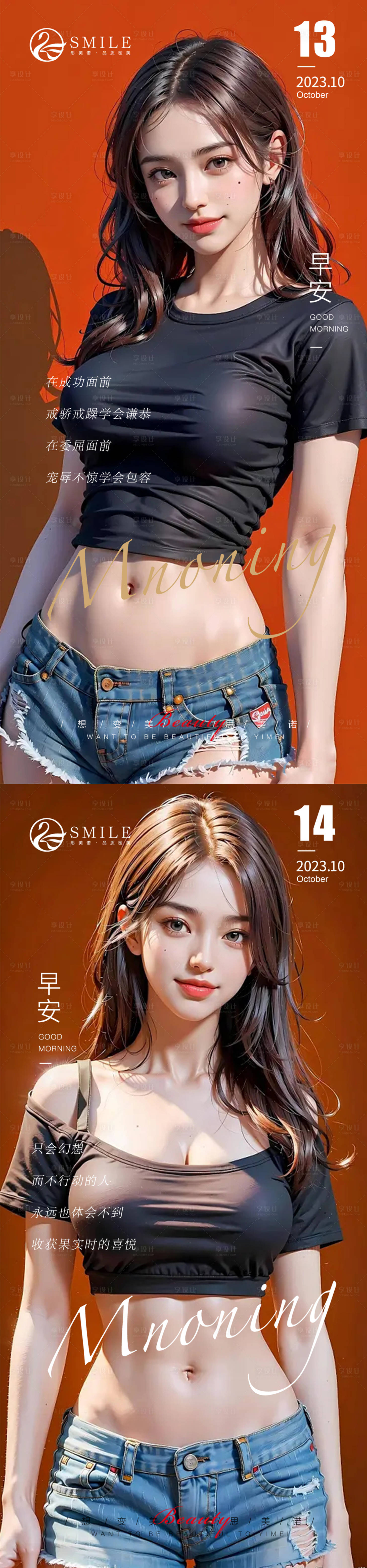 源文件下载【享设计】搜索编号：19820019718963696【医美早安图】