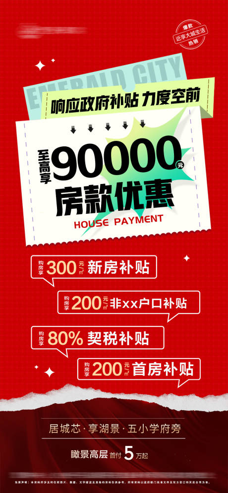 源文件下载【地产政府补贴优惠活动海报】编号：63350019727907510