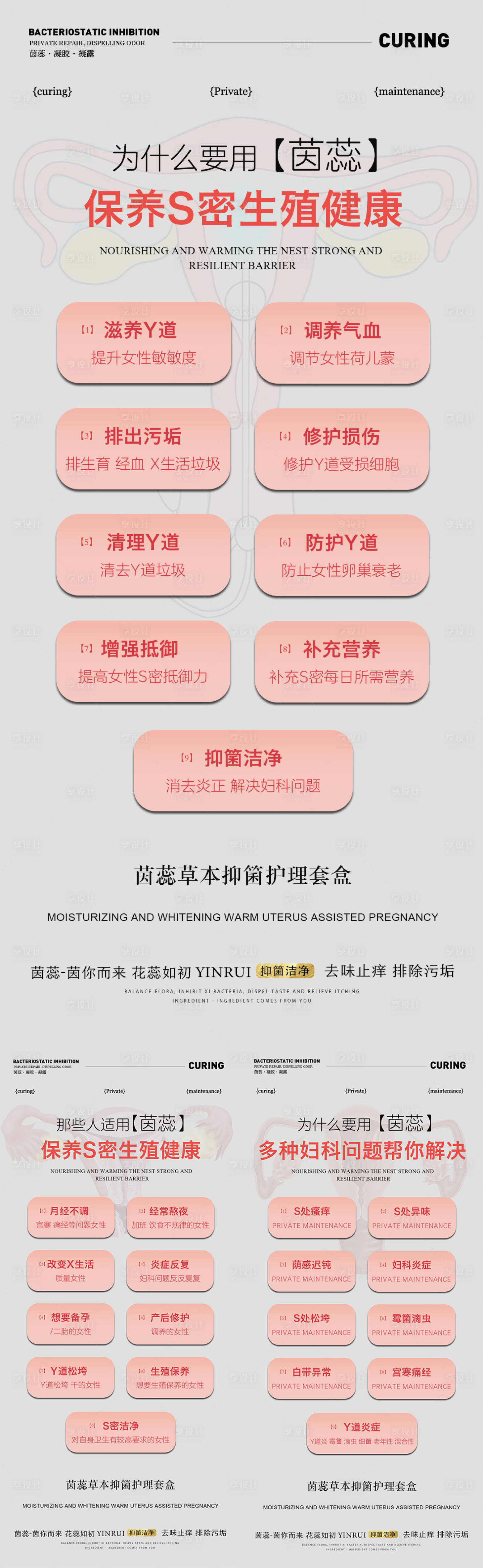 源文件下载【享设计】搜索编号：78250019639727416【私密保养生殖健康海报】