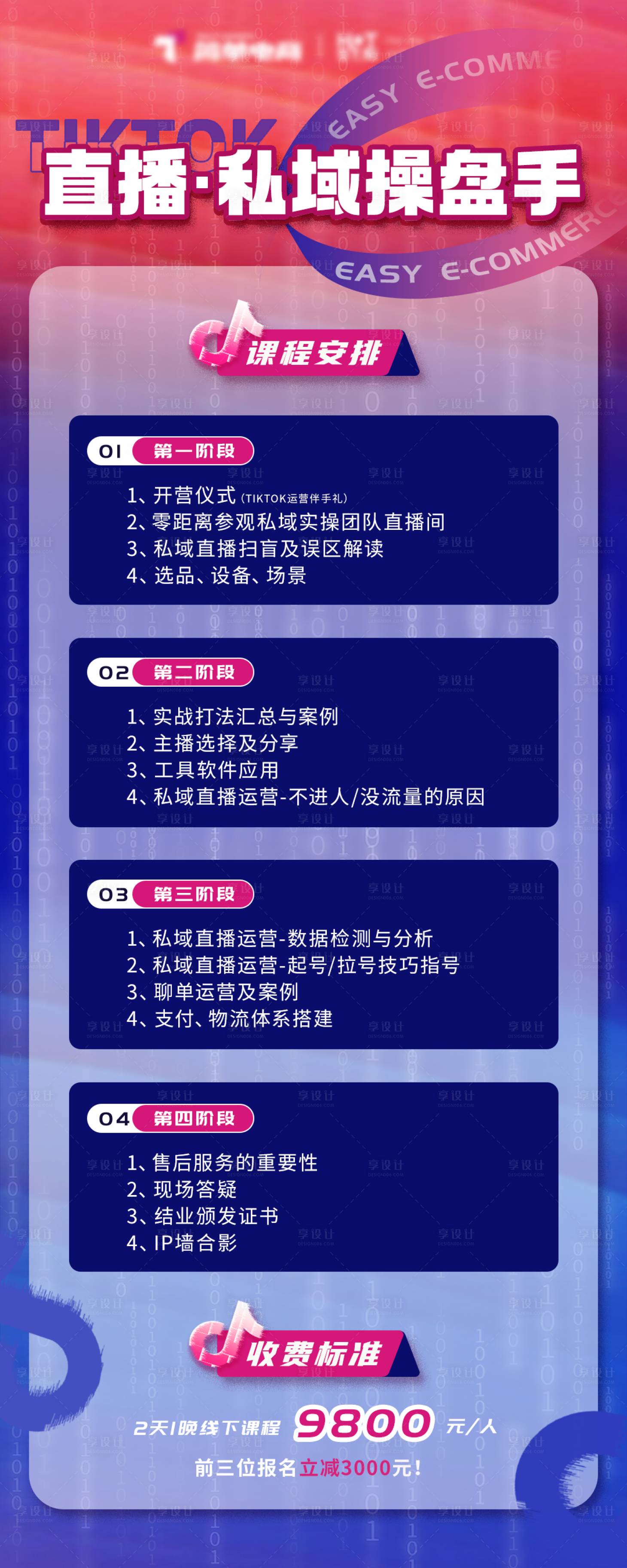 源文件下載【享設計】搜索編號：79830020086485131【課程私域操盤手海報】