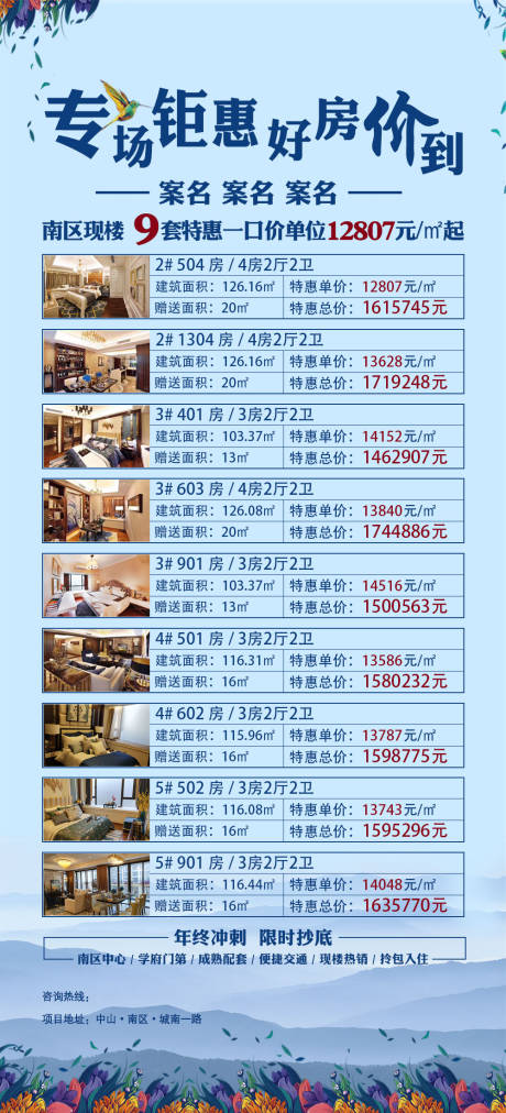 源文件下载【地产特卖单位海报】编号：38140019602476986