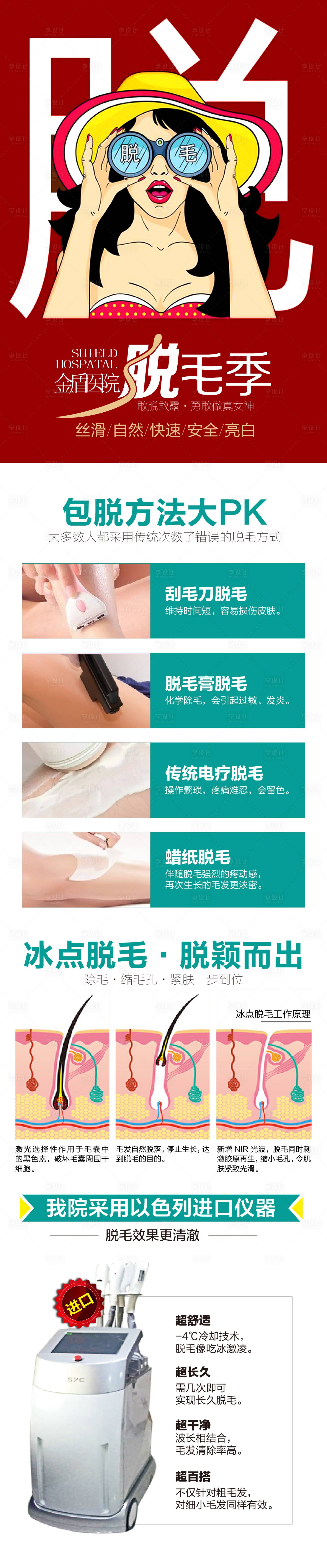 源文件下载【享设计】搜索编号：17080020096452462【脱毛插画医美详情页】