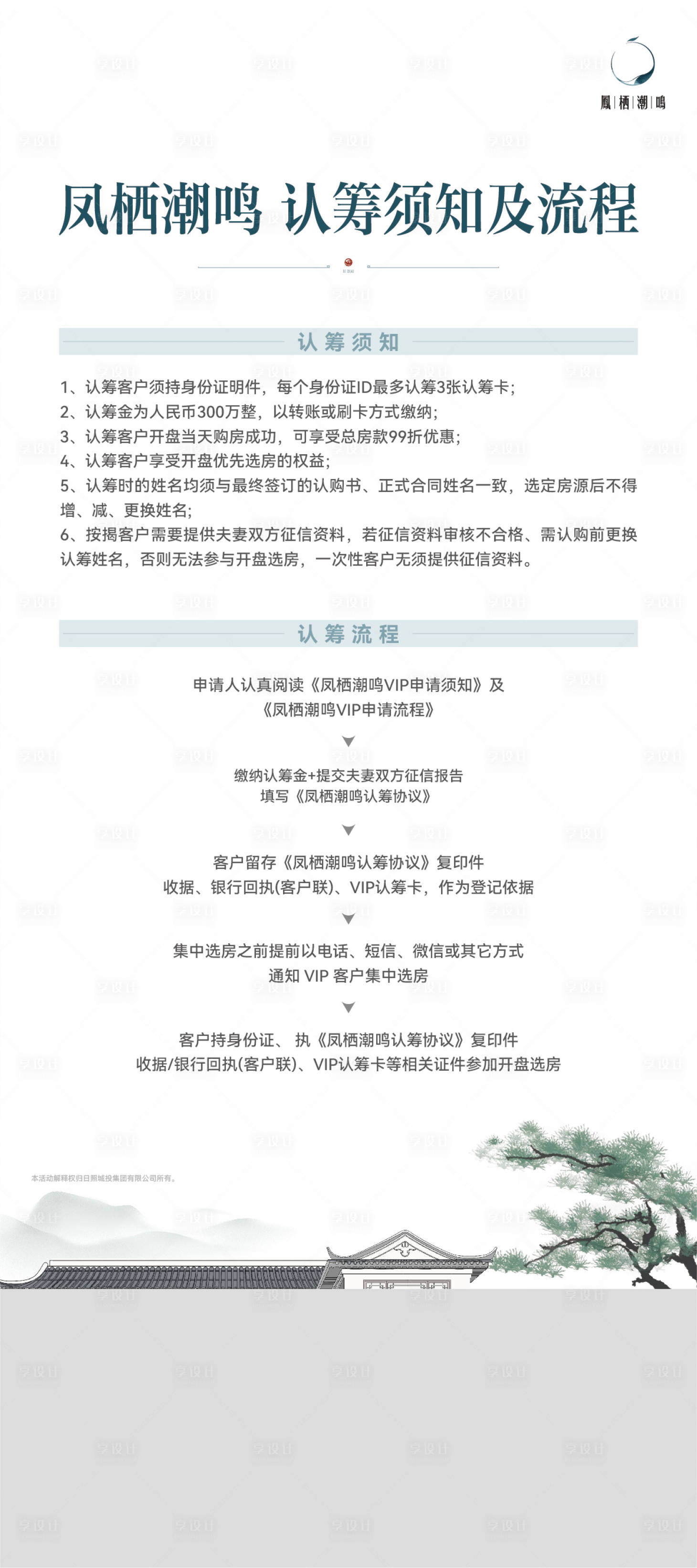 源文件下載【享設(shè)計(jì)】搜索編號(hào)：58010019624763099【中式合院開(kāi)盤(pán)認(rèn)籌流程展板易拉寶】