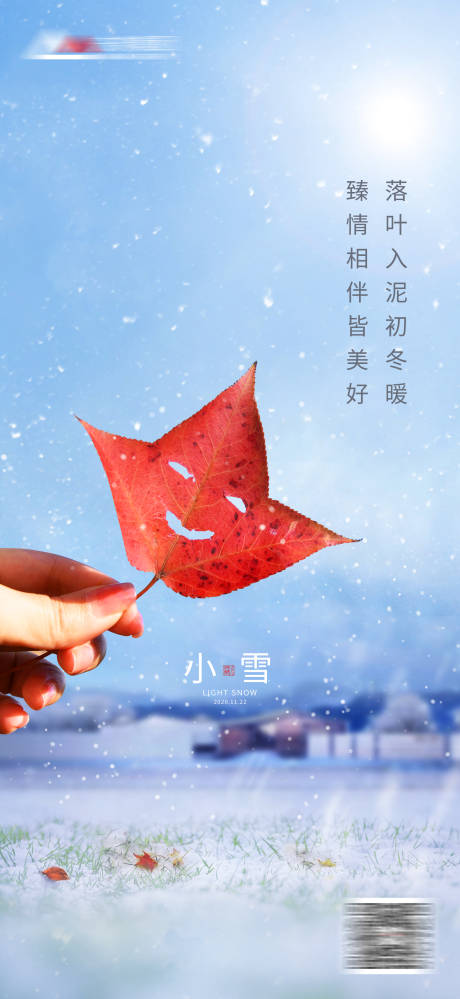 源文件下载【小雪海报】编号：41750019927235958